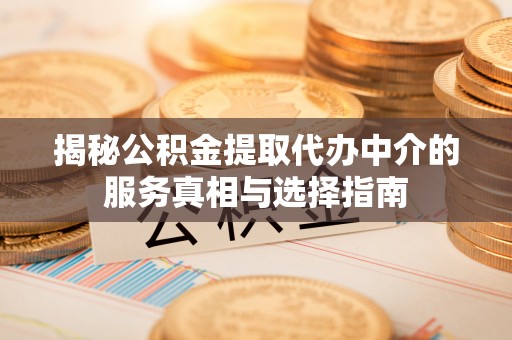 西畴揭秘公积金提取代办中介的服务真相与选择指南